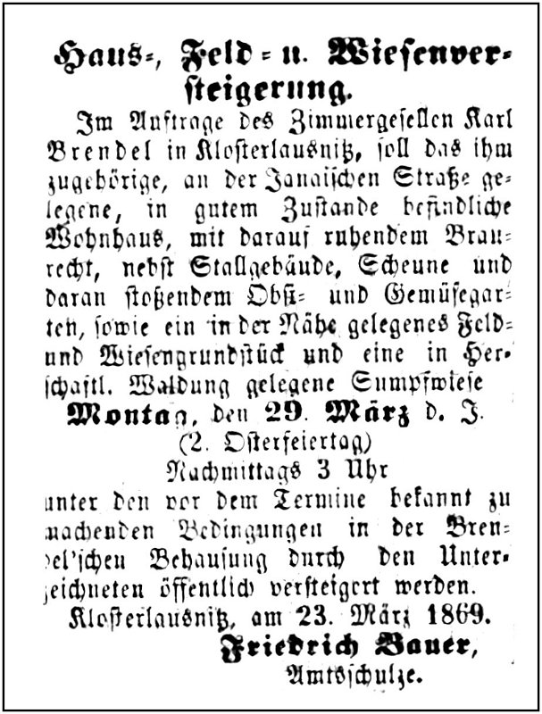 1869-03-29 Kl Versteigerung Brendel